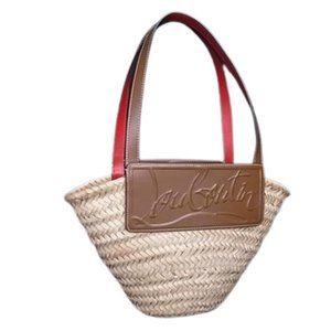 CHRISTIAN LOUBOUTIN Brown Leather Tote Bag